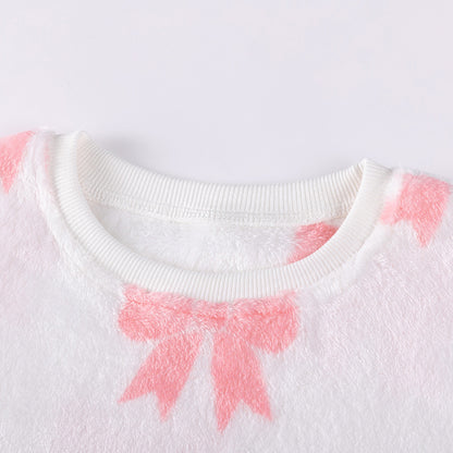 Spring and Autumn Girls Butterfly-bows Pattern Long Sleeves Top and Plain Pants Clothing Set, MyKids-USA®, Baby & Toddler Outfits, MyKids-USA -  -  -  -  -  -  - 