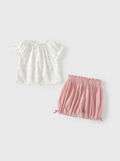 Arrival Summer Baby Kids Girls Short Sleeves Floral Pattern Top and Pink Shorts Clothing Set, MyKids-USA®, Baby & Children's Outfits, MyKids-USA -  -  -  -  -  -  - .