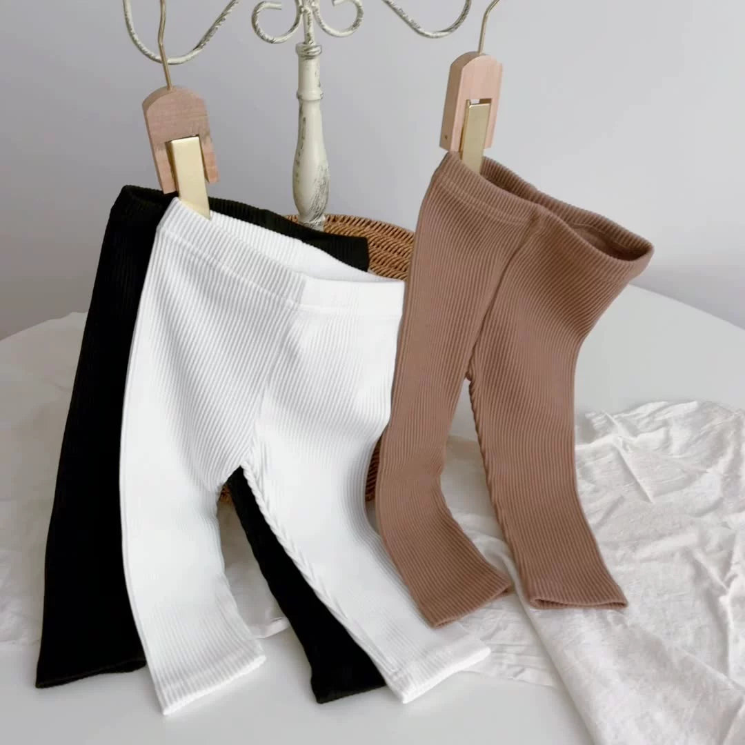 Autumn Arrival Elastic Baby Kids Unisex Solid Color Striped Pattern Pants, MyKids-USA®, Baby & Toddler Bottoms, MyKids-USA -  -  -  -  -  -  - 