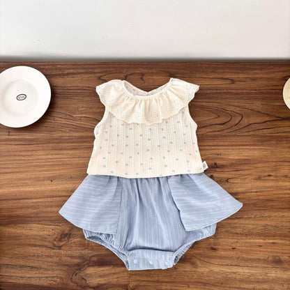 Summer Hot Selling Baby Kids Girls Sleeveless Butterfly-bows Pattern Vest and Bloomers Clothing Set, MyKids-USA®, Baby & Toddler Outfits, MyKids-USA -  -  -  -  -  -  - 