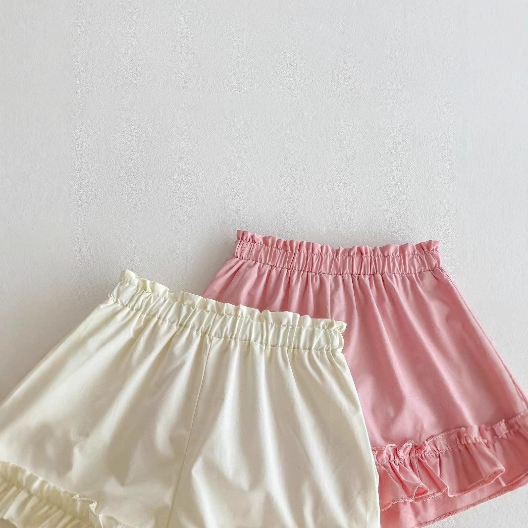 Summer Arrival Kids Girls Cotton Casual Style Ruffle Design Shorts, MyKids-USA®, Shorts, MyKids-USA -  -  -  -  -  -  - 