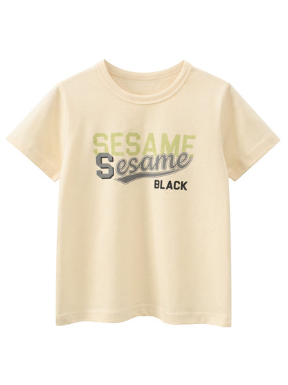 Summer Boys’ Letters Pattern Apricot T-shirt in European and American Style, MyKids-USA®, T-Shirts, MyKids-USA - Size/Age - 90 (12-24M) - Color - Apricot -  -  - TR2604291658-A.