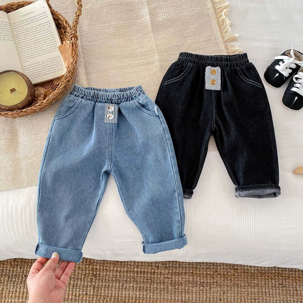 Summer Arrival Kids Unisex Denim Casual Style Pants, MyKids-USA®, Jeans, MyKids-USA -  -  -  -  -  -  - 