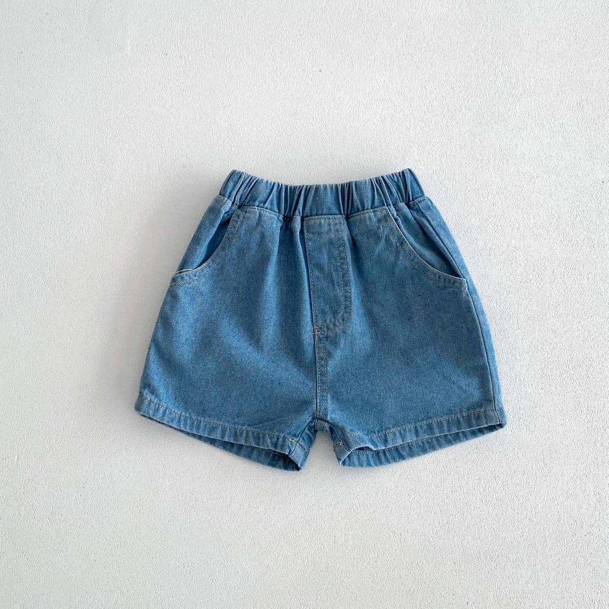 Summer Arrival Kids Unisex Denim Casual Style Shorts, MyKids-USA®, Jeans, MyKids-USA - Size/Age - 73 (6-9M) - Color - Blue -  -  - TR2603171439-A.