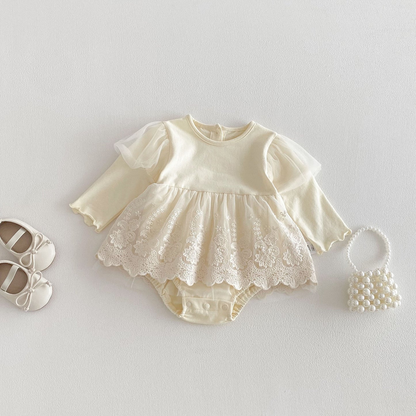 Spring Arrival Baby Girls Long Sleeves Flowers Embroidered Pattern Bodysuit, MyKids-USA®, Bodysuits, MyKids-USA -  -  -  -  -  -  - .