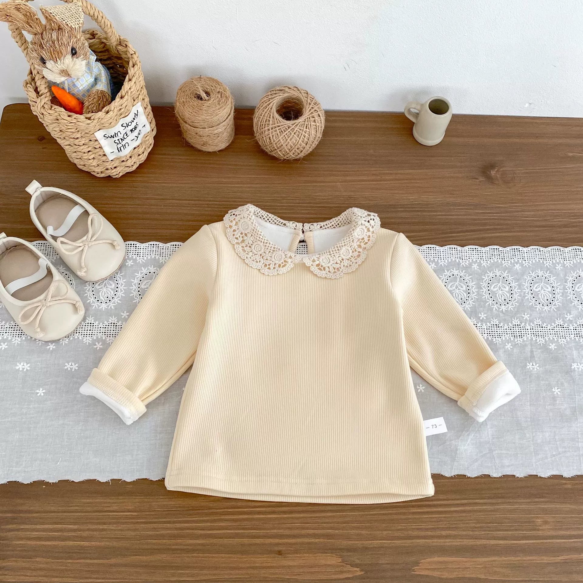 Spring and Autumn Baby Kids Girls Long Sleeves Fleece Top and Sleeveless Rabbits Pattern Overalls Clothing Set, MyKids-USA®, Baby & Toddler Dresses, MyKids-USA -  -  -  -  -  -  - 