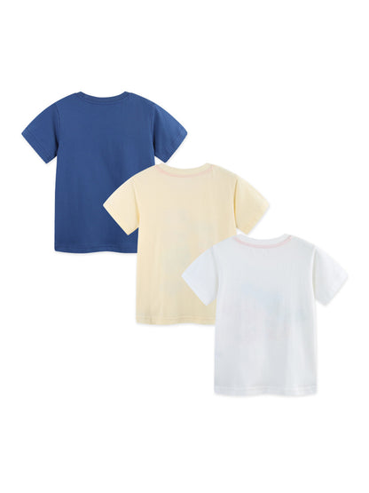 Summer Baby Kids Casual Cartoon Pattern T-shirt Clothing Set for Boys