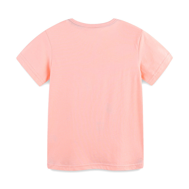 Summer Girls’ Cartoon Fruits Pattern T-shirt in European and American Style, MyKids-USA®, Baby & Toddler Tops, MyKids-USA -  -  -  -  -  -  - 