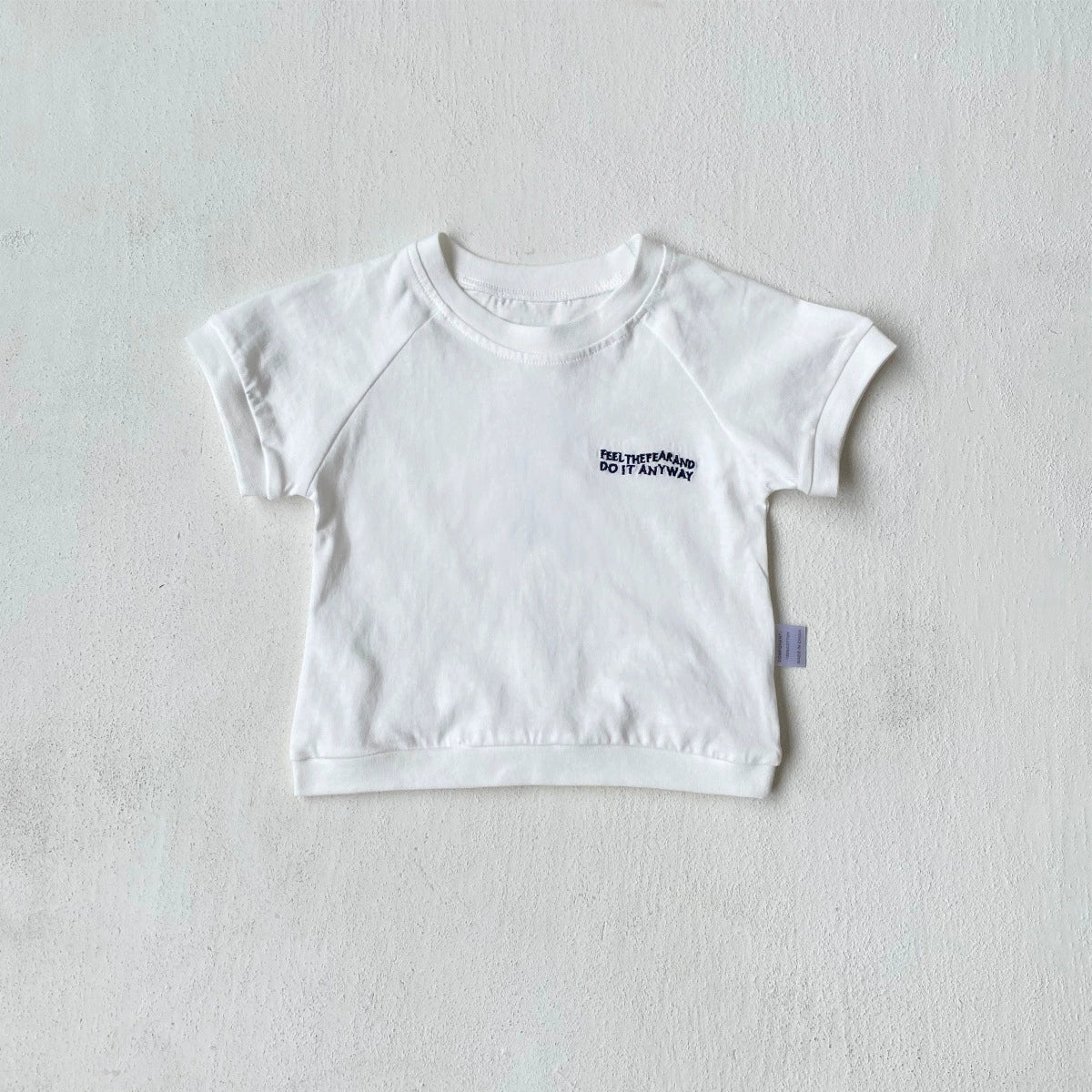Casual Short Sleeves Summer New Arrival Children’s T-shirt, Unisex Baby Letters Pattern Top, MyKids-USA®, Baby & Toddler Tops, MyKids-USA - Size/Age - 73 (6-9M) - Color - White -  -  - TR2505272042-B
