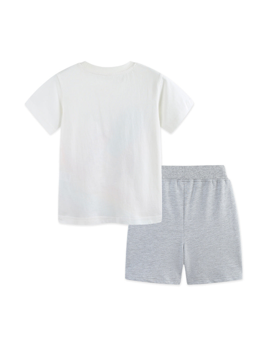 Arrival Summer Baby Kids Boys Short Sleeves Cartoon Pattern T-shirt and Shorts Clothing Set, MyKids-USA®, Baby & Children's Outfits, MyKids-USA -  -  -  -  -  -  - .