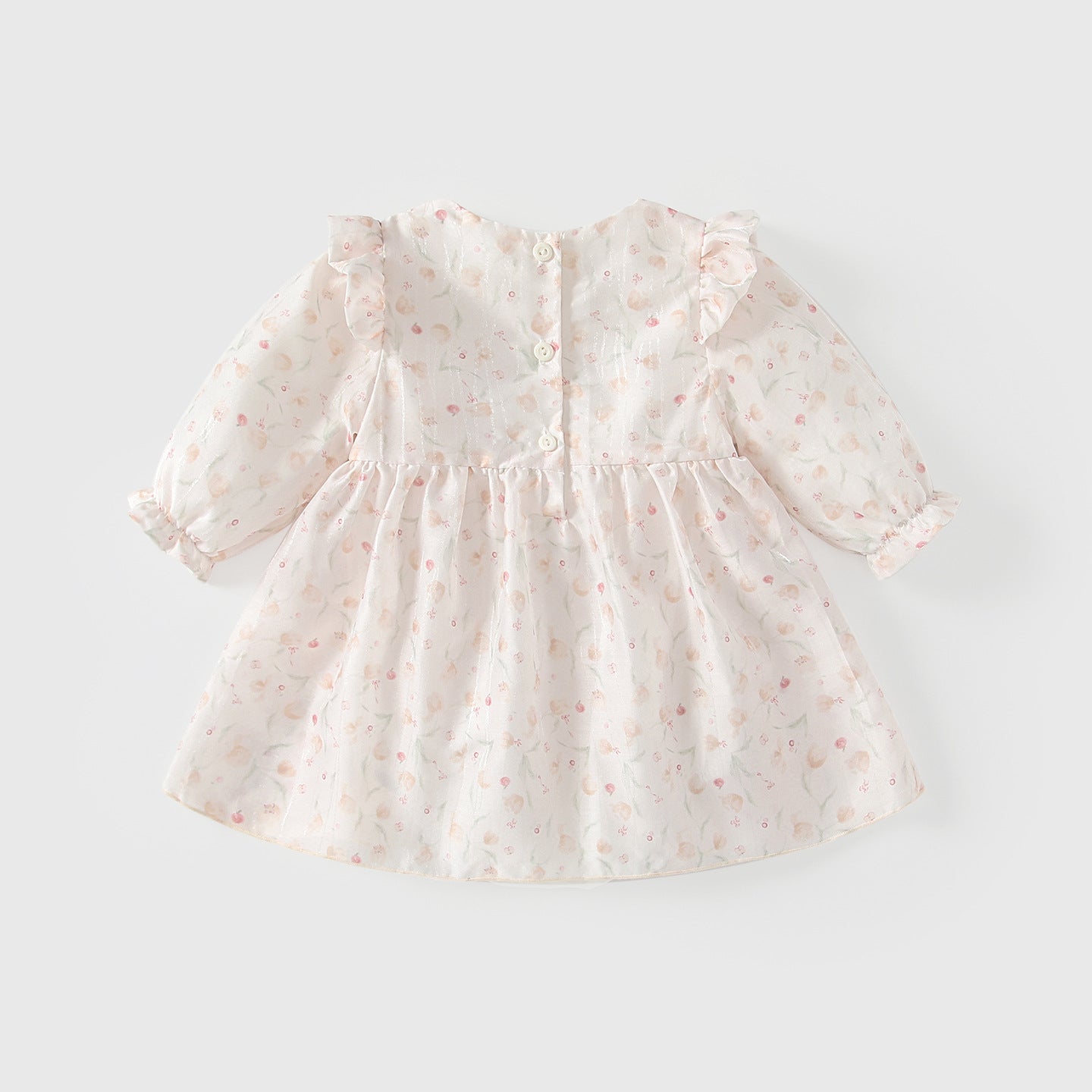 Arrival Spring Baby Girls Floral Pattern Long Sleeves Bodysuit Dress with Butterfly-bow, MyKids-USA®, Baby & Toddler Dresses, MyKids-USA -  -  -  -  -  -  - .