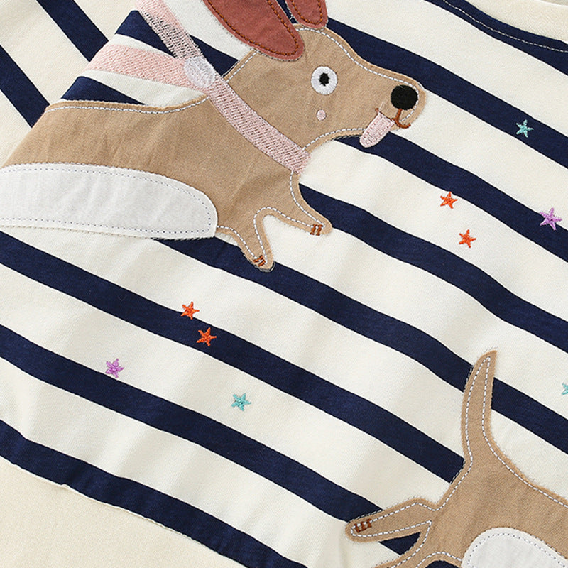 Spring and Autumn Girls Cartoon Puppy Pattern Long Sleeves Pullover and Pants Clothing Set, MyKids-USA®, Baby & Toddler Outfits, MyKids-USA -  -  -  -  -  -  - .