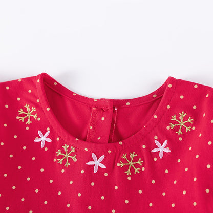 Autumn Arrival Cartoon Animals Christmas Pattern Long Sleeves Crew Neck Dress for Stylish Girls, MyKids-USA®, Baby & Toddler Dresses, MyKids-USA -  -  -  -  -  -  - 