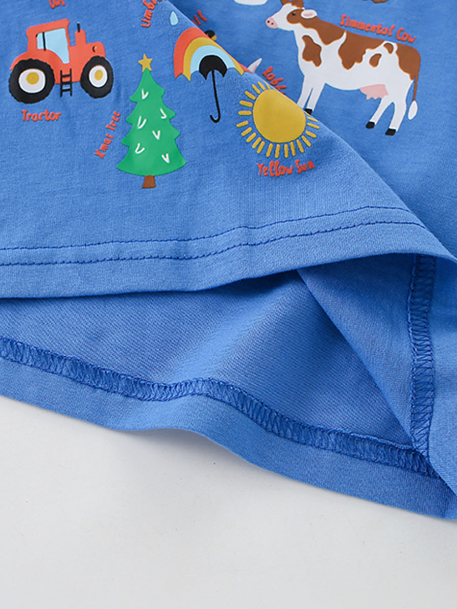 Summer Boys’ Animals Cartoon and Letters Pattern T-shirt, MyKids-USA®, T-Shirts, MyKids-USA -  -  -  -  -  -  - .