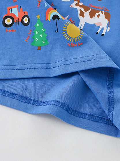 Summer Boys’ Animals Cartoon and Letters Pattern T-shirt, MyKids-USA®, T-Shirts, MyKids-USA -  -  -  -  -  -  - .