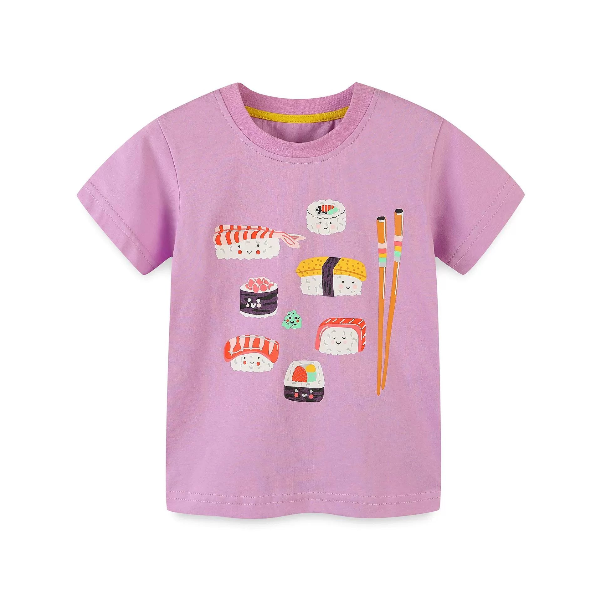 Summer Baby Kids Cute Food and Fruits Cartoon Pattern T-shirt Clothing Set for Girls, MyKids-USA®, Baby & Toddler Tops, MyKids-USA -  -  -  -  -  -  - 