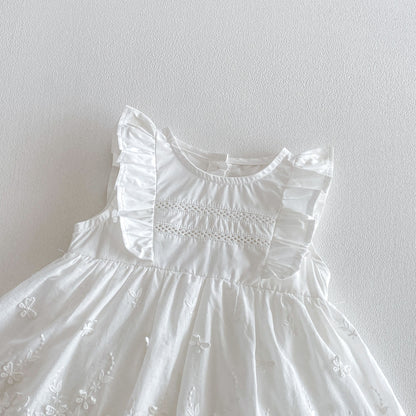Summer Arrival Baby Girls Fly Sleeves Flowers Pattern Bodysuit, MyKids-USA®, Baby One-Pieces, MyKids-USA -  -  -  -  -  -  - .
