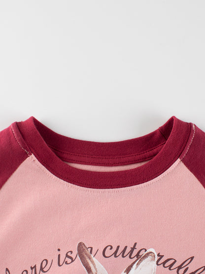 Arrival Girls Cartoon Print Crew Neck Long Sleeves Color Patchwork Sweatshirt, MyKids-USA®, Baby & Toddler Outerwear, MyKids-USA -  -  -  -  -  -  - 