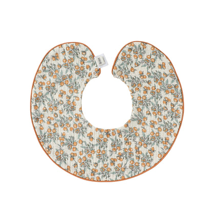 Adorable Fruits Cartoon Pattern Snap-on Round Shaped Bib, MyKids-USA®, Bibs, MyKids-USA - Size/Age - S (0-1Y) - Color - Yellow -  -  - TR2605202207-G.
