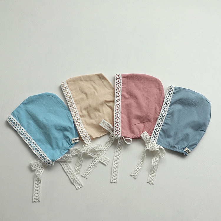 Design Summer Baby Kids Short Sleeves Color Patchwork Bodysuit with Hat