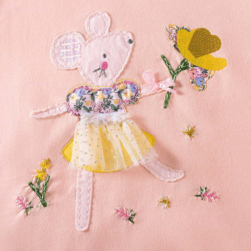 Autumn Arrival Kids Girls Animals and Flowers Cartoon Pattern Long Sleeves Top Sweatshirt, MyKids-USA®, Sweatshirts, MyKids-USA -  -  -  -  -  -  - 