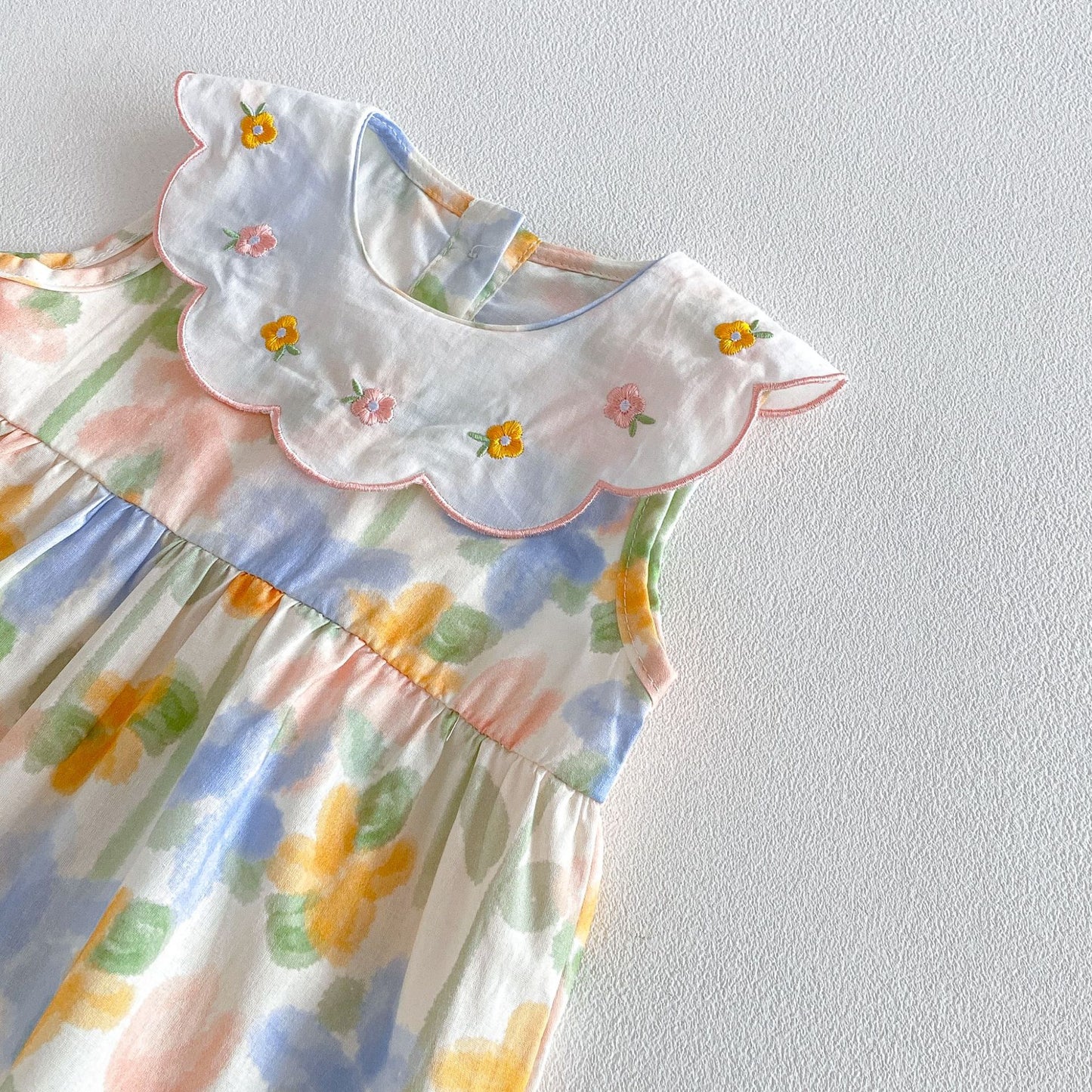 Summer Arrival Baby Girls Sleeveless Crew Neck Floral Pattern Rompers, MyKids-USA®, Baby & Children's One-Pieces, MyKids-USA -  -  -  -  -  -  - .