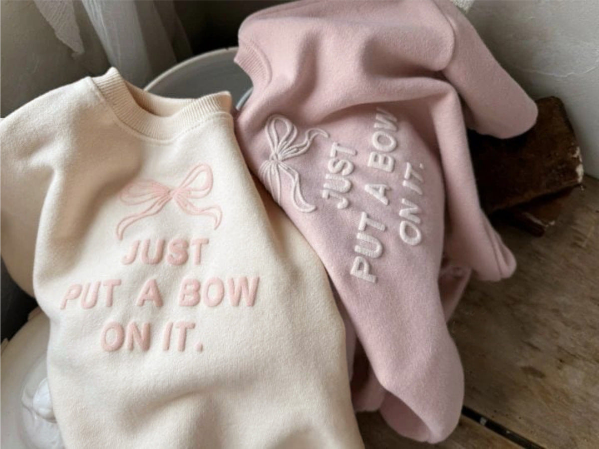 Arrival Autumn and Spring Baby Girls Simple Cute Letters and Butterfly-bow Pattern Long Sleeves Bodysuit, MyKids-USA®, Baby One-Pieces, MyKids-USA -  -  -  -  -  -  - .