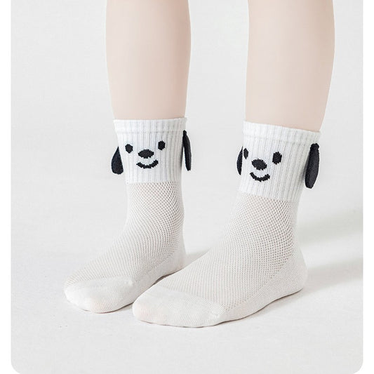 Summer Baby Kids Boys and Girls Breathable Puppy Cartoon Pattern Socks Set