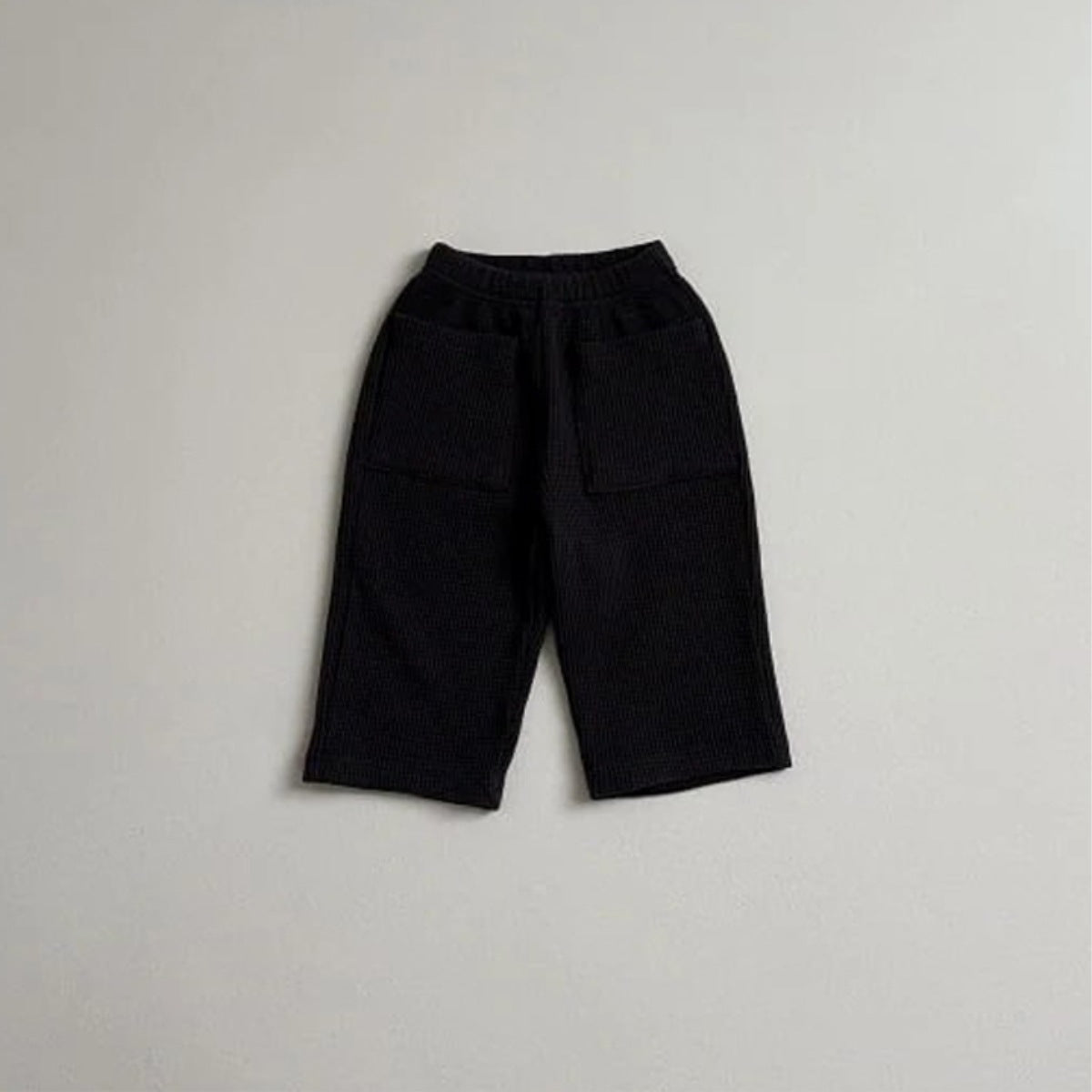 Arrival Baby Kids Boy And Girl Solid Color Waffle Grid Winter and Autumn Casual Pants, MyKids-USA®, Trousers, MyKids-USA - Size/Age - 73 (6-9M) - Color - Black -  -  - TR2601061545-B.