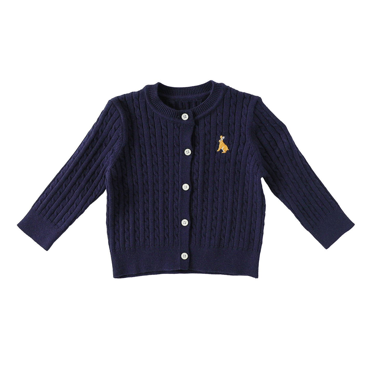 Autumn and Winter Arrival Baby Kids Unisex Long Sleeves Striped Pattern Crew Neck Knitted Cardigan, MyKids-USA®, Cardigans, MyKids-USA - Size/Age - 80 (9-12M) - Color - Navy Blue (Dark Blue) -  -  - TR2509182225-C