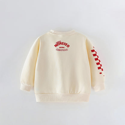 Autumn and Spring Arrival Cartoon and Letters Pattern Long Sleeves Pullover for Boys, MyKids-USA®, Sweaters, MyKids-USA -  -  -  -  -  -  - 