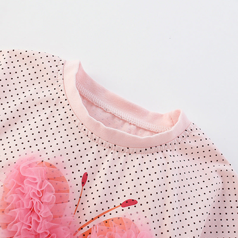 Summer Baby Kids Heart Shaped Butterfly Pattern Top and Pink Shorts Clothing Set for Girls, MyKids-USA®, Baby & Toddler Outfits, MyKids-USA -  -  -  -  -  -  - 