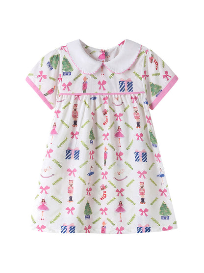 Summer Arrival Cartoon Pattern Short Sleeves Dress for Stylish Girls, MyKids-USA®, Baby & Children's Dresses, MyKids-USA -  -  -  -  -  -  - .