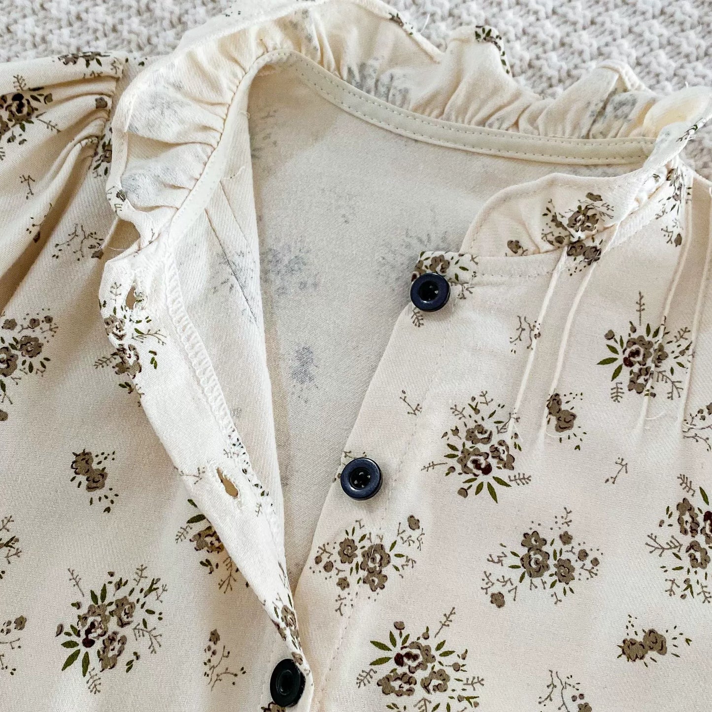 Autumn Hot Selling Baby Girls Long Sleeves Single Breasted Floral Rompers, MyKids-USA®, Baby One-Pieces, MyKids-USA -  -  -  -  -  -  - 