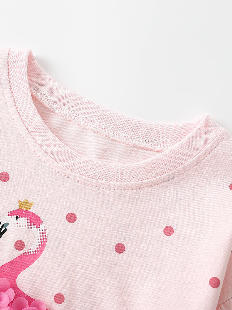 Arrival Summer Baby Kids Girls Short Sleeves Dots Pattern T-shirt and Shorts Clothing Set
