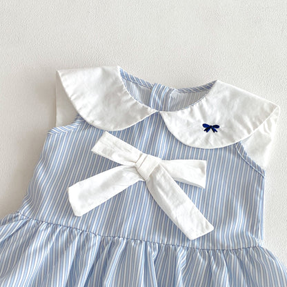 Summer Arrival Baby Girls Sleeveless Striped Pattern Dress, MyKids-USA®, Baby & Toddler Dresses, MyKids-USA -  -  -  -  -  -  - .