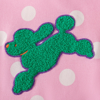 Autumn and Spring Arrival Puppy Cartoon and Polka Dots Pattern Long Sleeves Crew Neck Dress for Stylish Girls, MyKids-USA®, Baby & Toddler Dresses, MyKids-USA -  -  -  -  -  -  - 