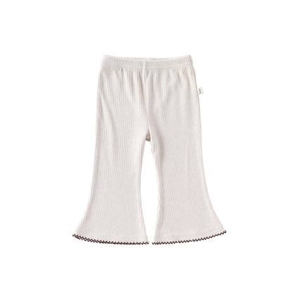 Casual Baby Kids Girls Plain Flared Pants, MyKids-USA®, Baby & Toddler Bottoms, MyKids-USA - Size/Age - 80 (9-12M) - Color - Beige -  -  - TR2509242326-A