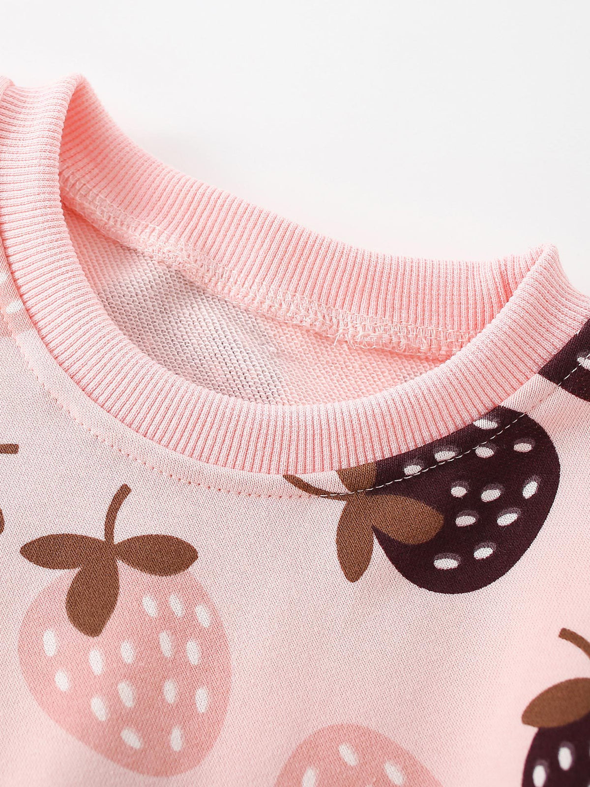 MyKids-USA® Spring and Autumn Baby Kids Girls Strawberry Pattern Long Sleeves Top