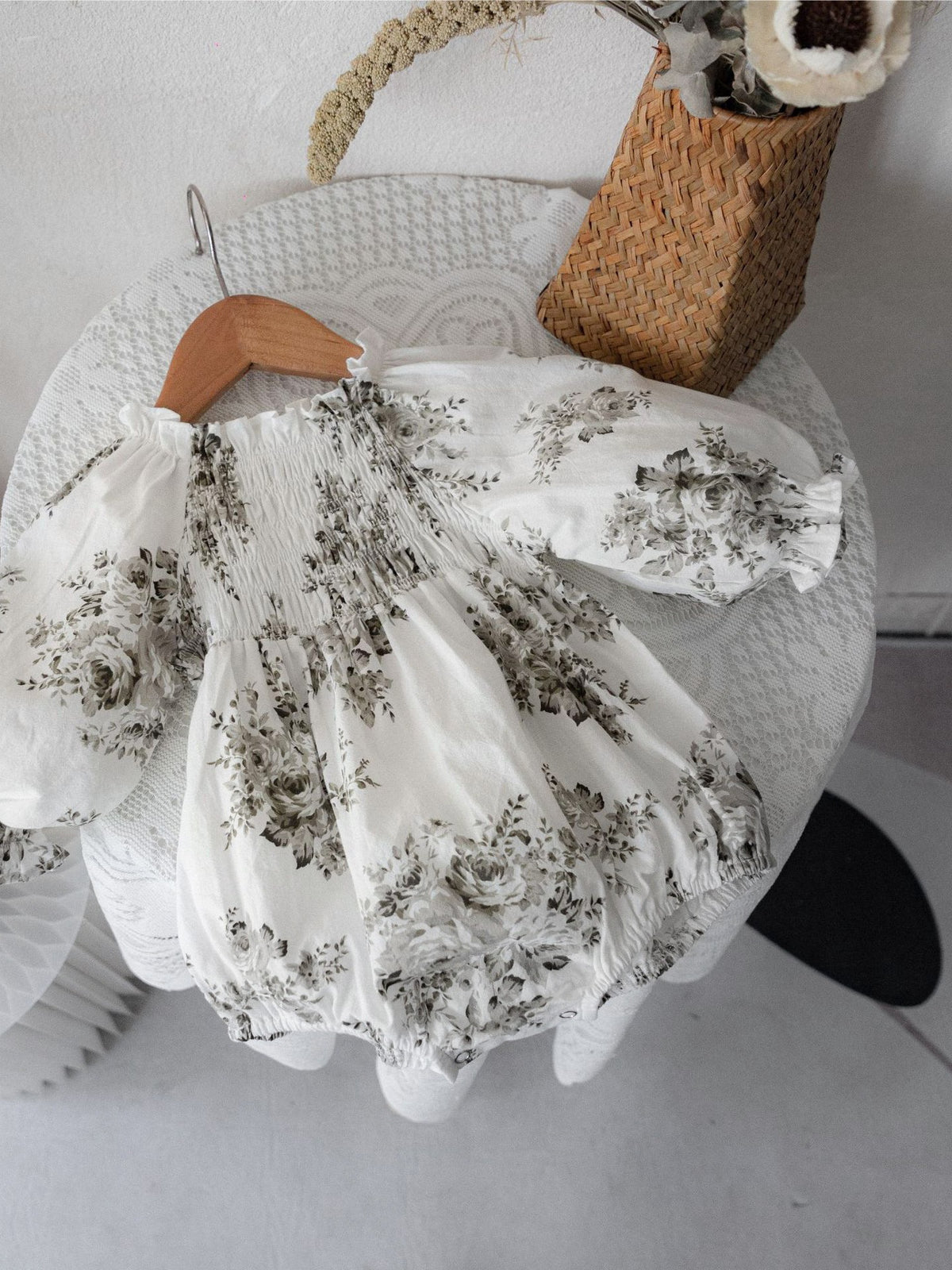 MyKids-USA® Autumn Arrival Baby Kids Girls Long Sleeves Vintage Flowers Pattern Bodysuit