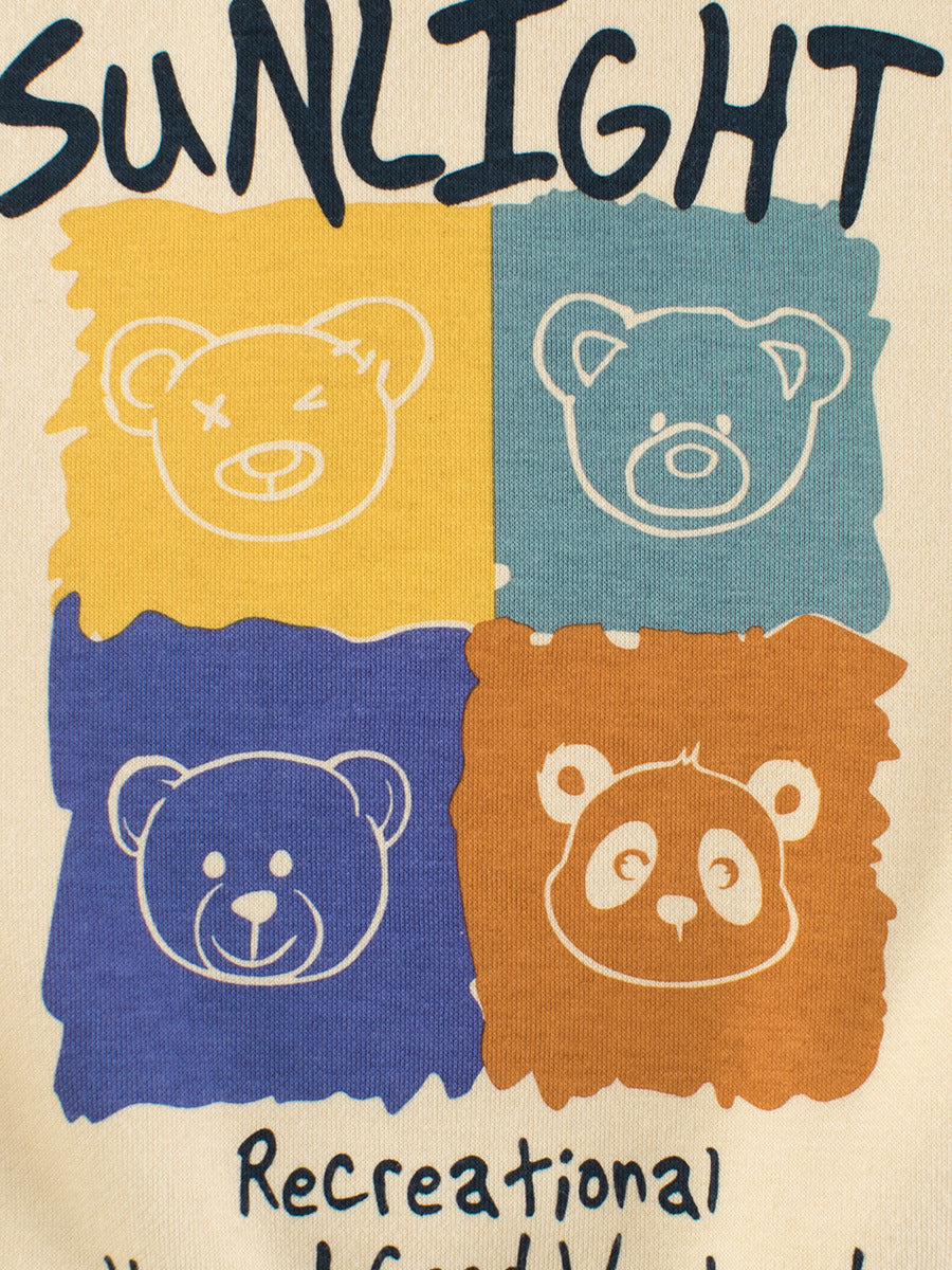 Autumn Baby Kids Boys Cartoon Print Color Patchwork Long Sleeves Crew Neck Top Pullover, MyKids-USA®, Baby & Toddler Outerwear, MyKids-USA -  -  -  -  -  -  - 