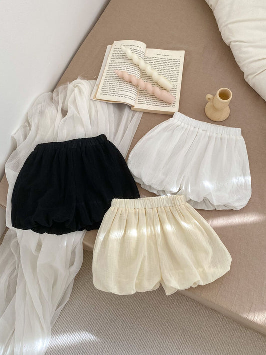Summer New Arrival Girls Casual Thin Solid Color Basic Shorts Bloomers
