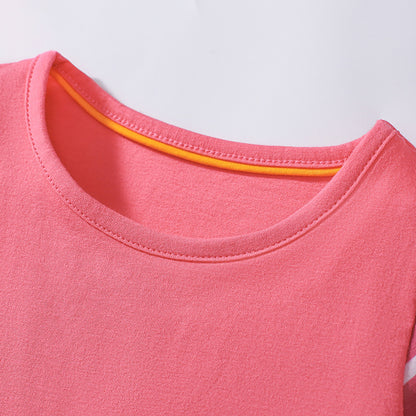 Summer Pure Cotton Animals Cartoon Pattern Short Sleeves Dress for Stylish Girls, MyKids-USA®, Baby & Toddler Dresses, MyKids-USA -  -  -  -  -  -  - 