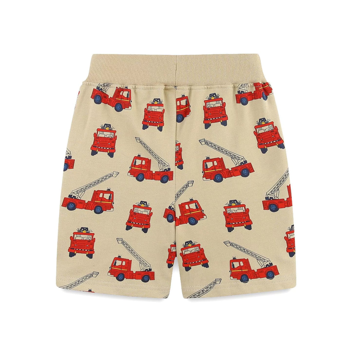 Summer Arrival Kids Boys Cotton Casual Style Cartoon Fire Engines Pattern Shorts, MyKids-USA®, Shorts, MyKids-USA -  -  -  -  -  -  - 