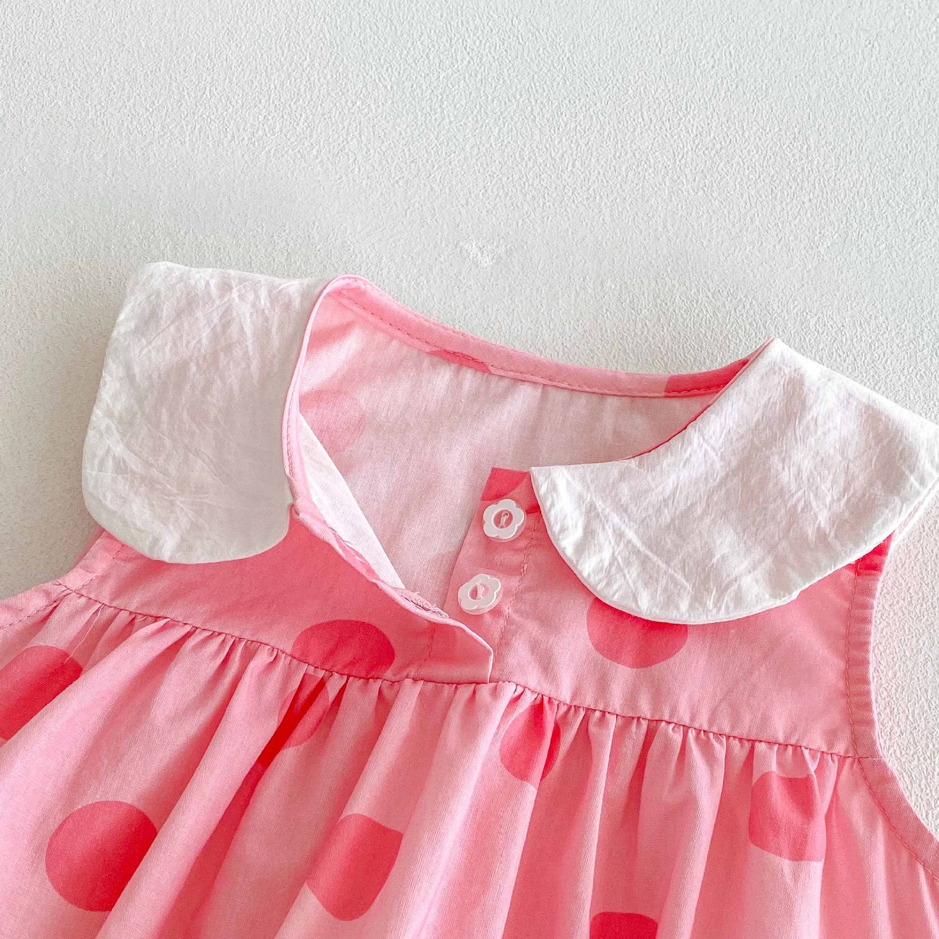 Summer Arrival Baby Girls Cute Cat and Polka Dots Pattern Sleeveless Onesies, MyKids-USA®, Baby One-Pieces, MyKids-USA -  -  -  -  -  -  - 