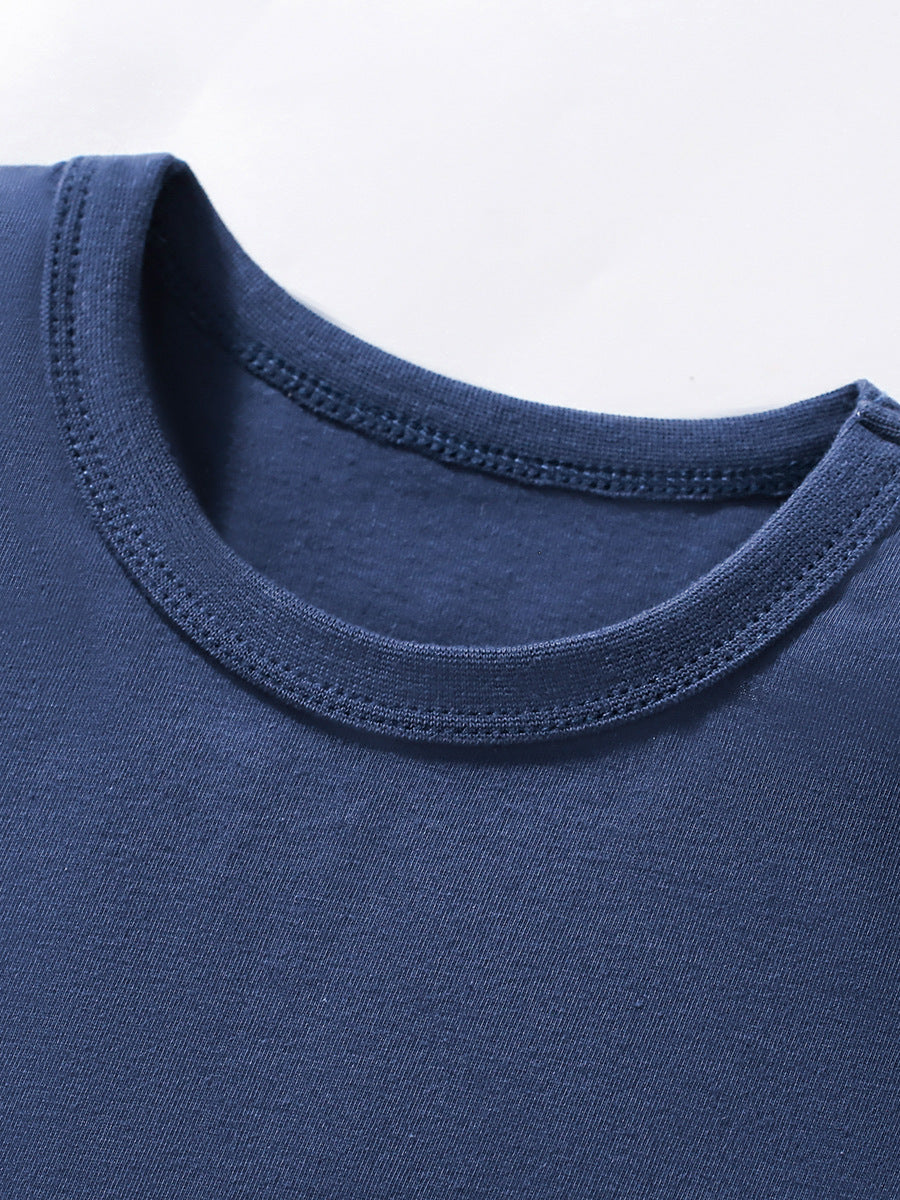 Summer Boys’ Cartoon Sharks Pattern T-shirt in European and American Style, MyKids-USA®, Baby & Toddler Tops, MyKids-USA -  -  -  -  -  -  - 