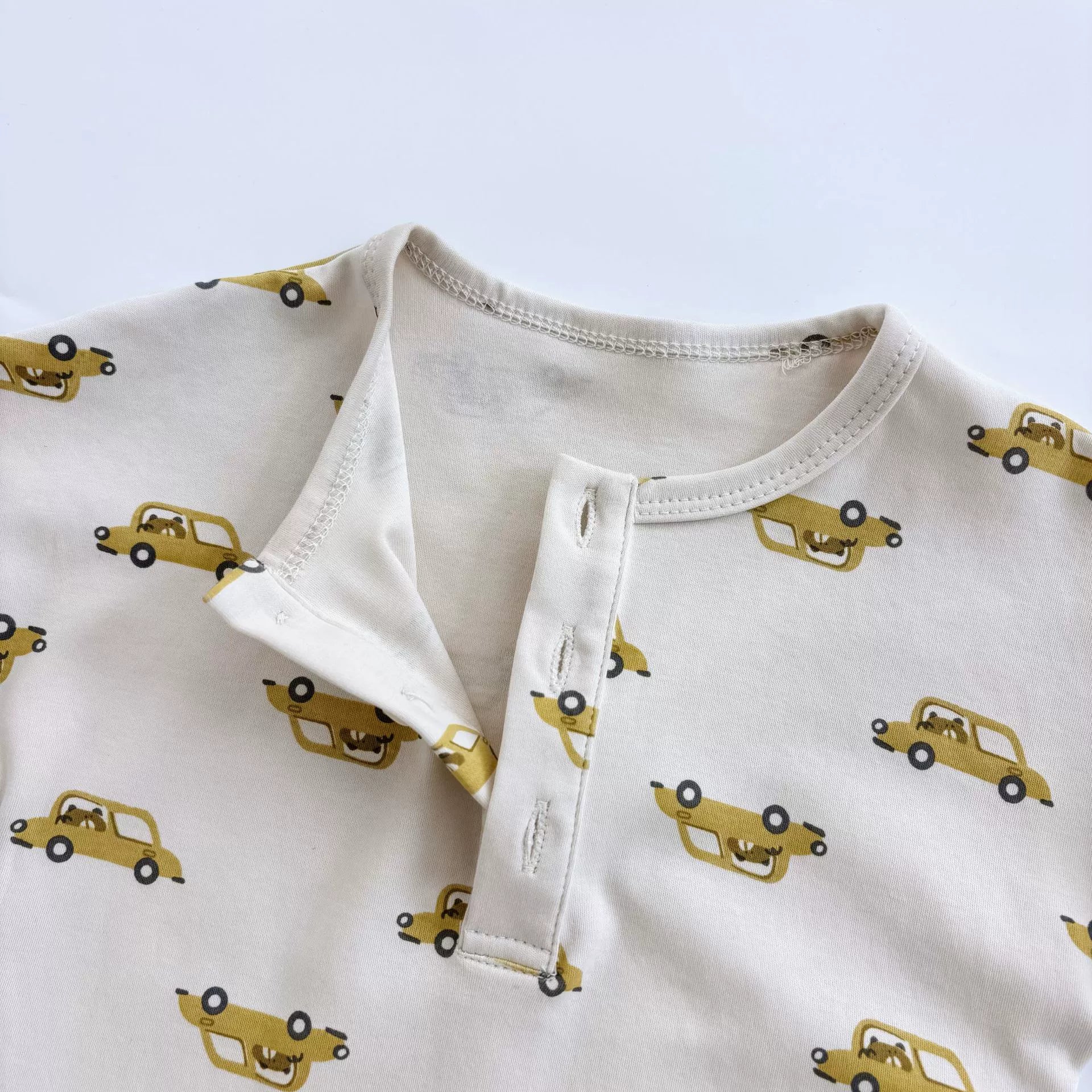 Summer Arrival Baby Unisex Cartoon Cars Pattern Short Sleeves Rompers, MyKids-USA®, Baby One-Pieces, MyKids-USA -  -  -  -  -  -  - 