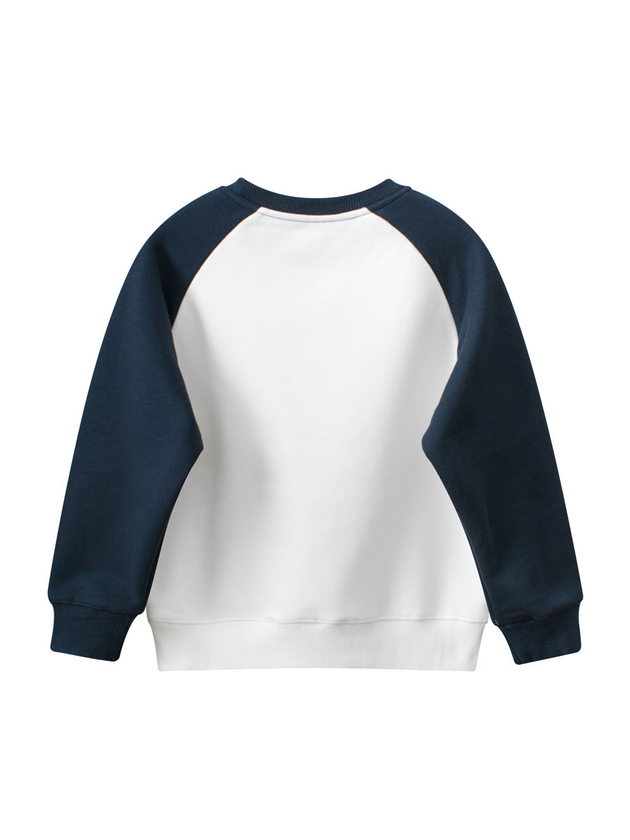 Kids Boys And Girls Cartoon Pet Dogs Printing Fleece Pullover Clothing Sweatshirt