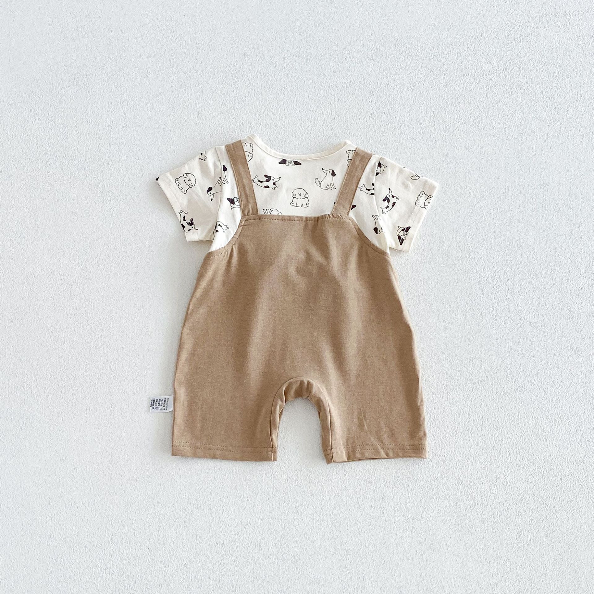 Summer Arrival Baby Boys Short Sleeves Color Patchwork Cartoon Rompers Bodysuits, MyKids-USA®, Baby & Children's One-Pieces, MyKids-USA -  -  -  -  -  -  - .