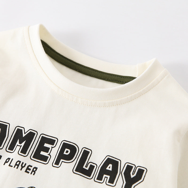 Spring and Autumn Boys Cartoon and Letters Pattern Long Sleeves Top and Pants Clothing Set, MyKids-USA®, Baby & Toddler Outfits, MyKids-USA -  -  -  -  -  -  - 